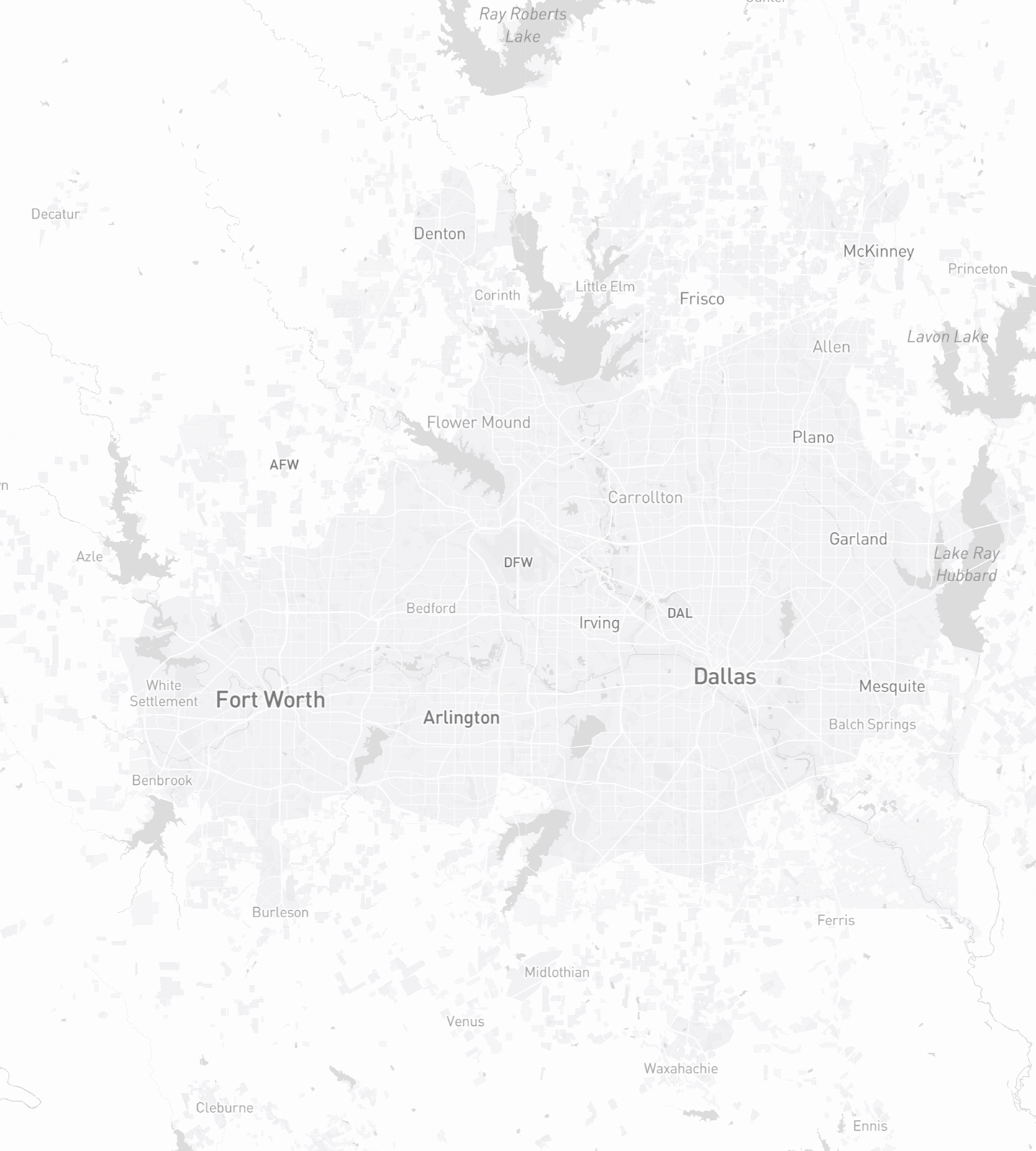 DFW Submarket Base Map